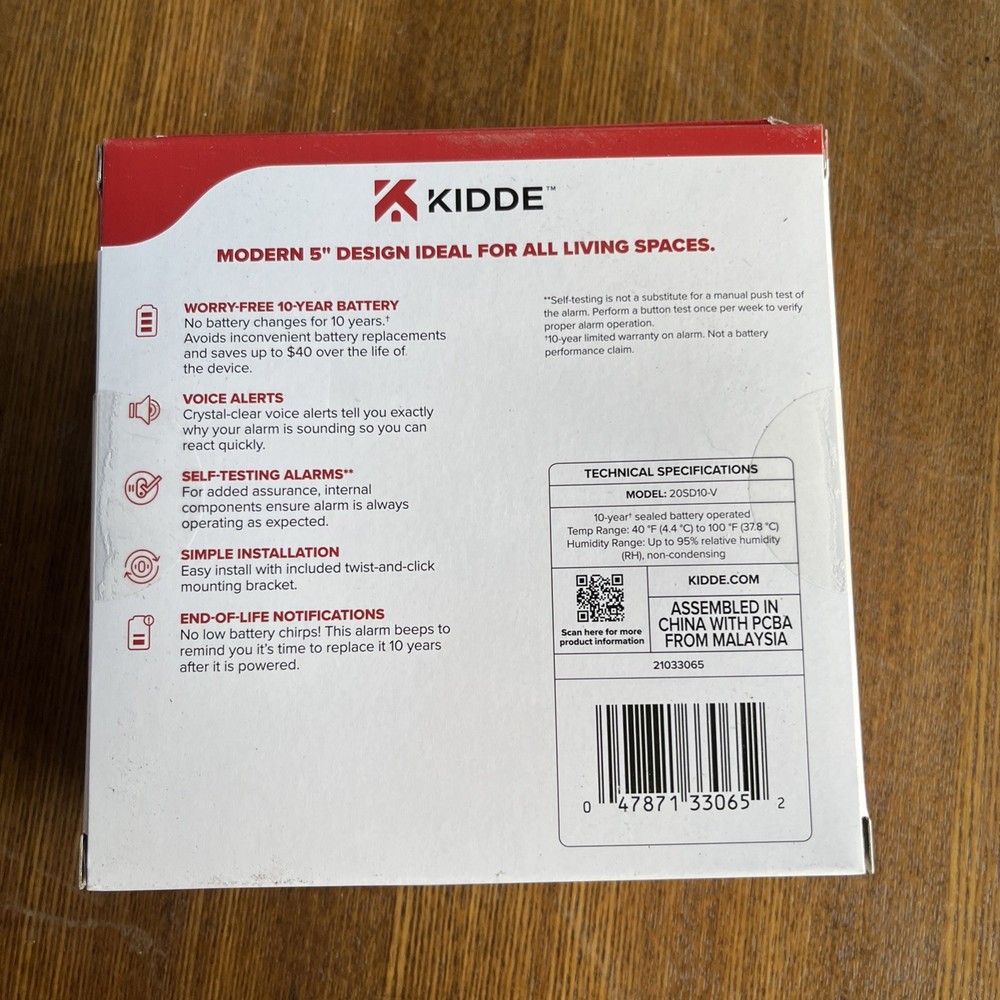Kidde Detect Smoke Alarm (20SD10-V)