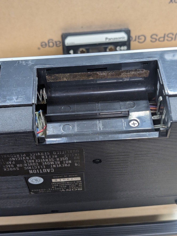 Sony TC-126 stereo cassette- corder