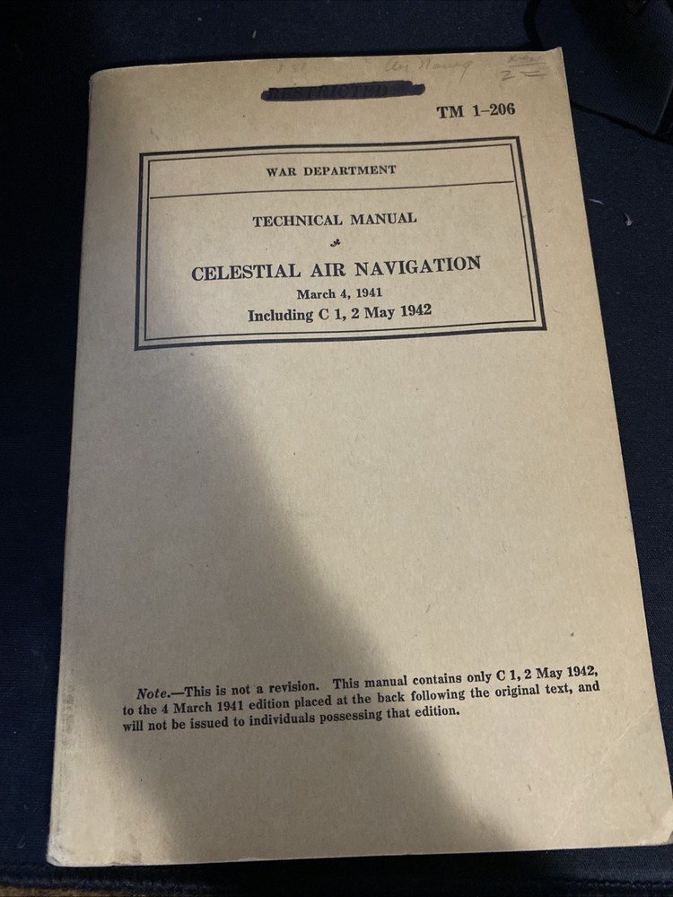 1941 Celestial Air Navigation Technical Manual
