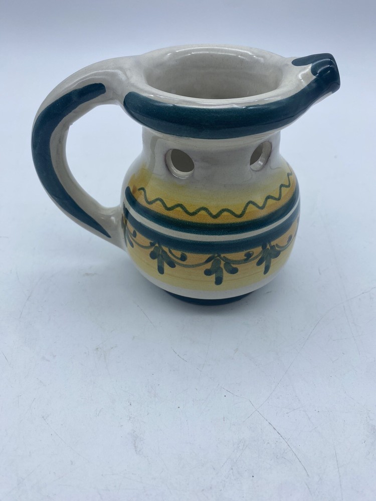 Pottery Pitcher Decanter Signed