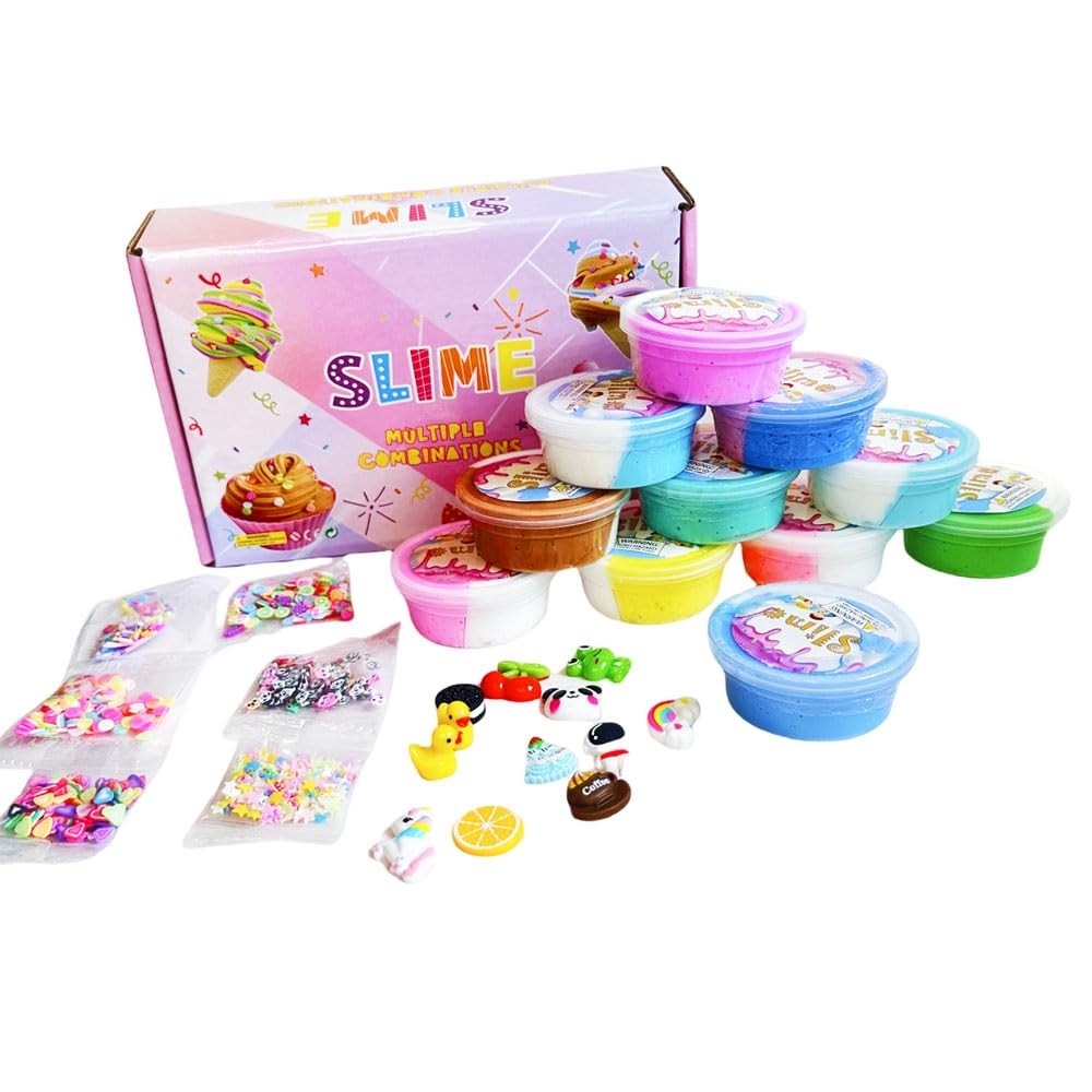 GXYSLM Butter Slime Kit 11packed, Party Favors for Kids, Dual Colored,...