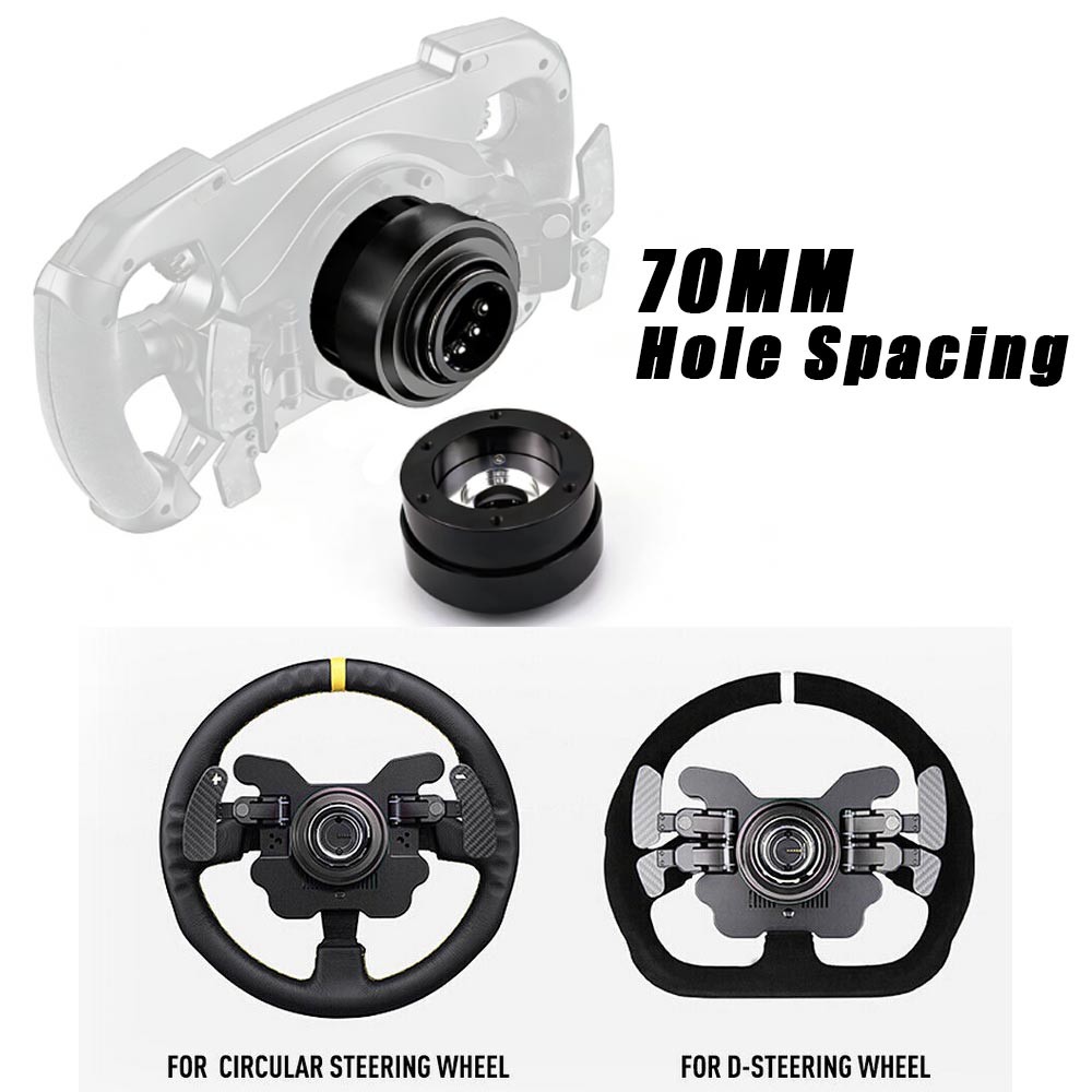 Racing Simulator Steering Wheel Quick Release Hub Adapter 70MM For MOZA Simagic
