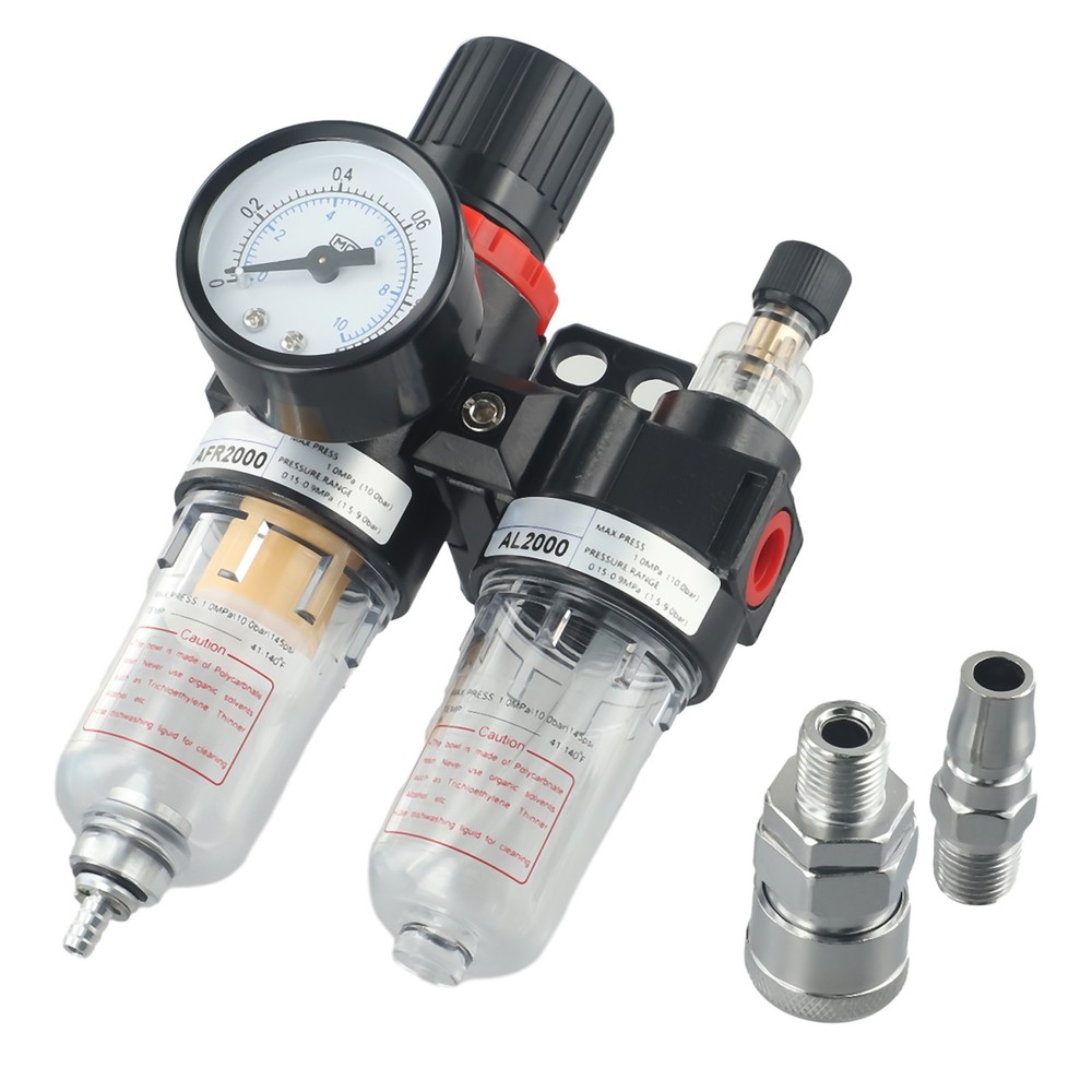 AFC2000 Plastic Air Source Treatment Filter Pressure Gauge Regulator Replacement