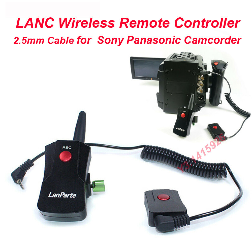 Lanparte Camcorder LANC Wireless Remote Controller 2.5mm Cable F Sony Panasonic