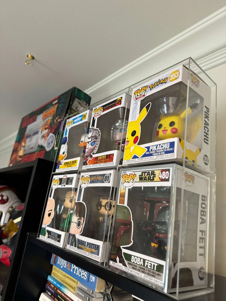 Funko Pop Acrylic Display Case 6 Pack Protector Clear Stackable UV Safe