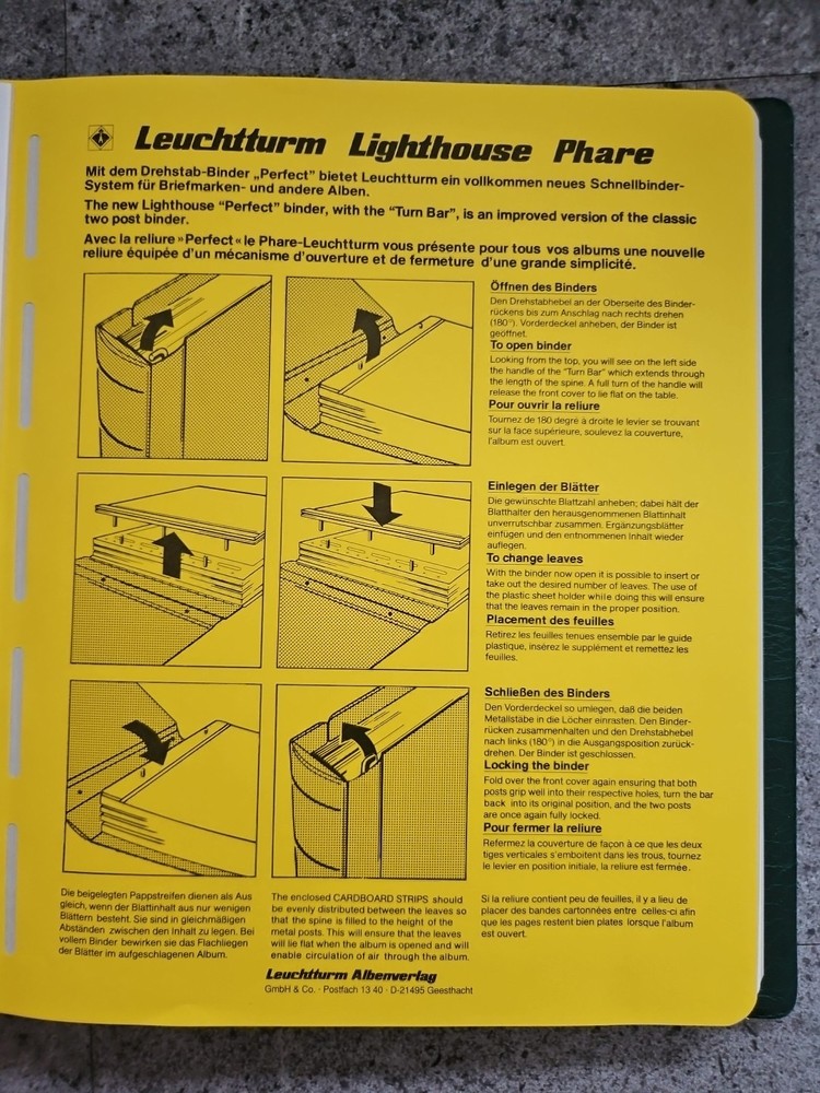 LIGHTHOUSE Turnbar Binder & Slipcase Guernsey 1999-2010 Sf Hingless