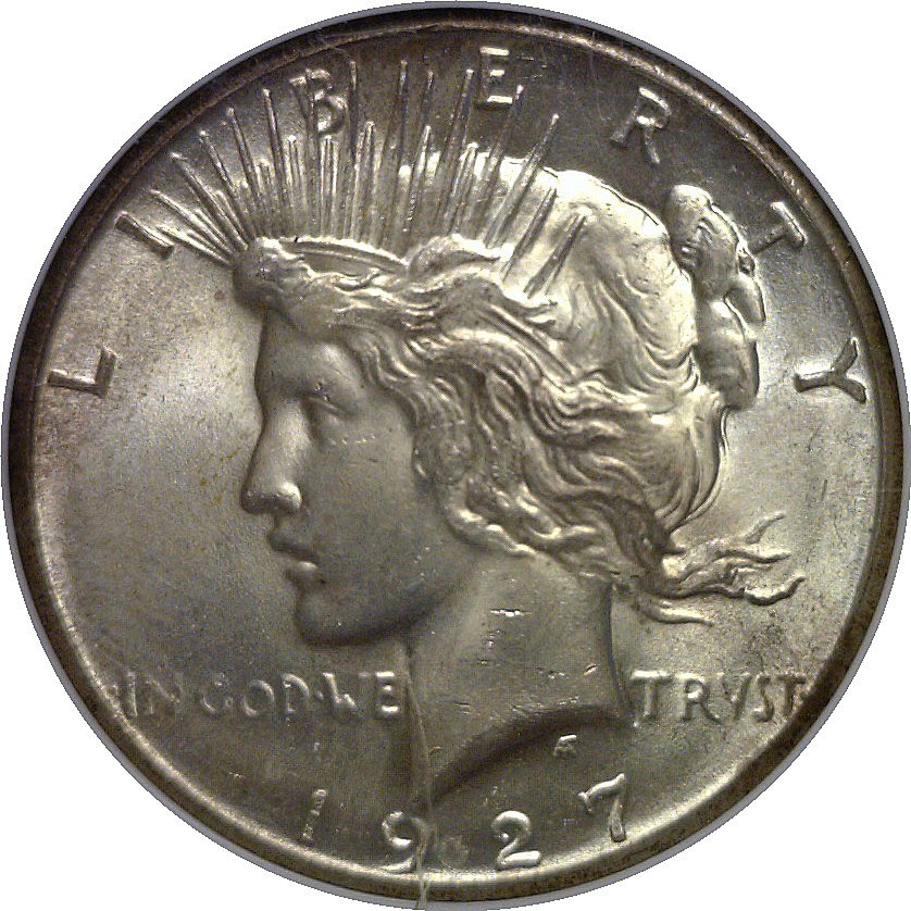 1927 Peace Dollar NGC MS-64