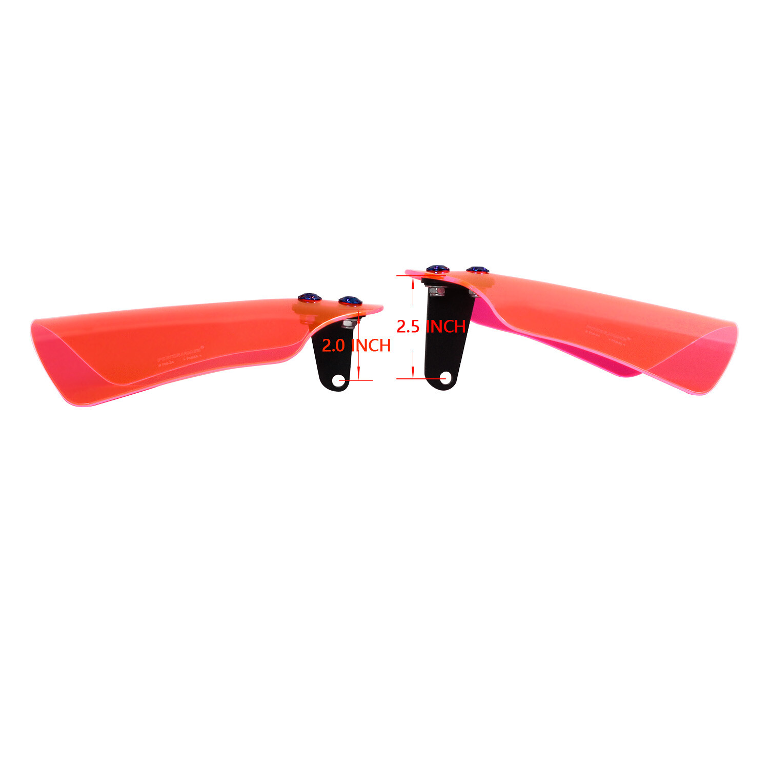 Pink Acrylic Hand Grips Guard Windshield Fits Harley Softail FLDE FLSL FXBB FXLR