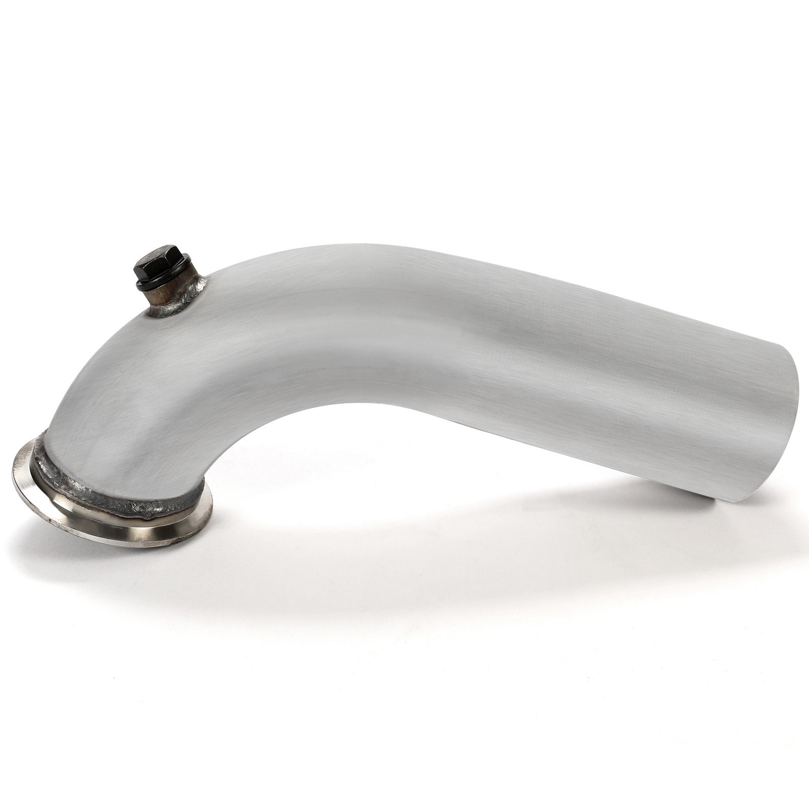 3" V-Band Adapter Down Pipe 90 Degree For Turbo HY35 HE351 409 Stainless Steel