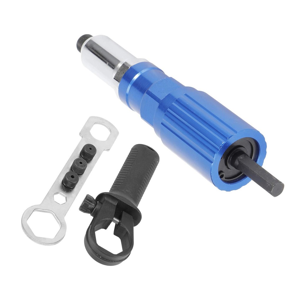 Rivet Gun Head Mount, Rivet Drill Attachment for Drill Riveter Elect...