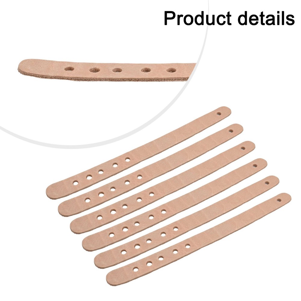 6 Leather Straps for Billiard Table Tracks Adjustable Snooker Table Accessories
