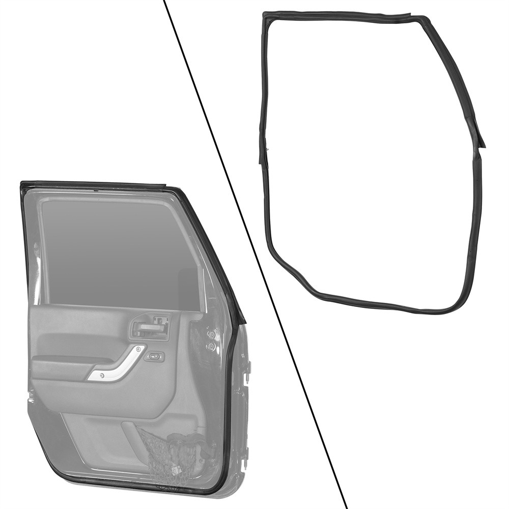 For 2007-2018 Jeep Wrangler JK Front Driver Door Seal Weatherstrip 55395275AW