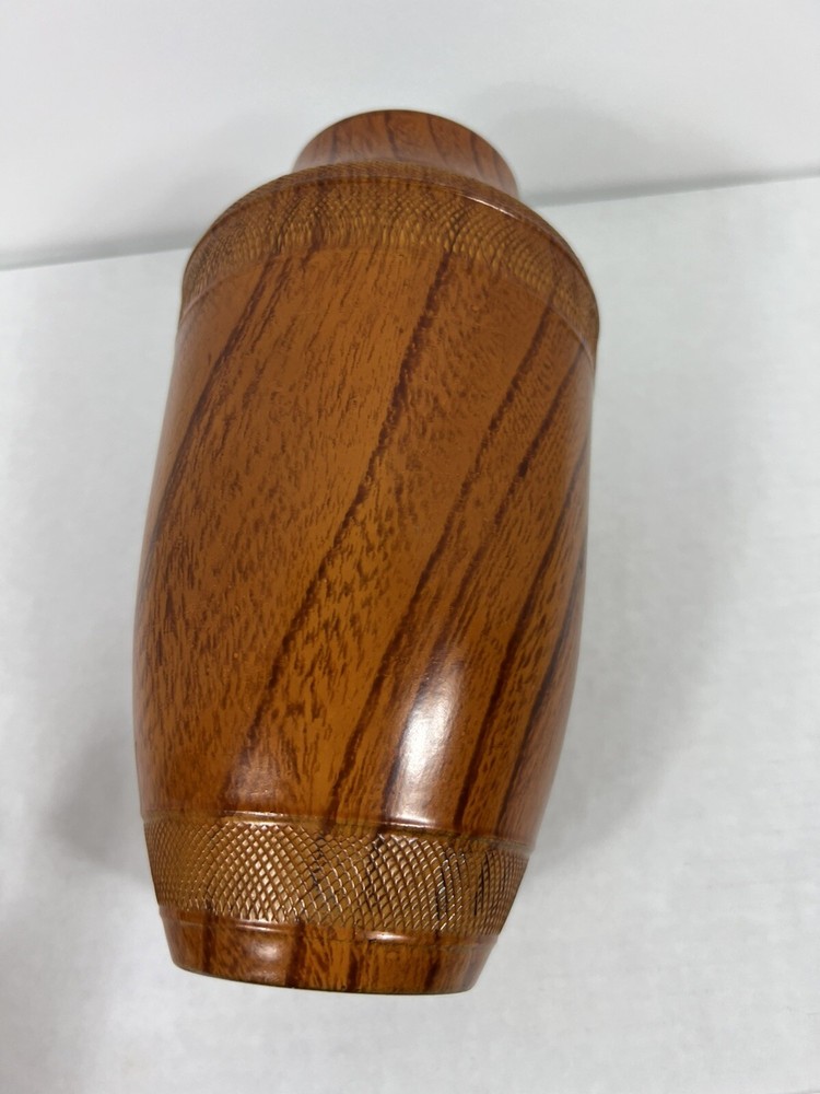 Wood Look Plastic Vase