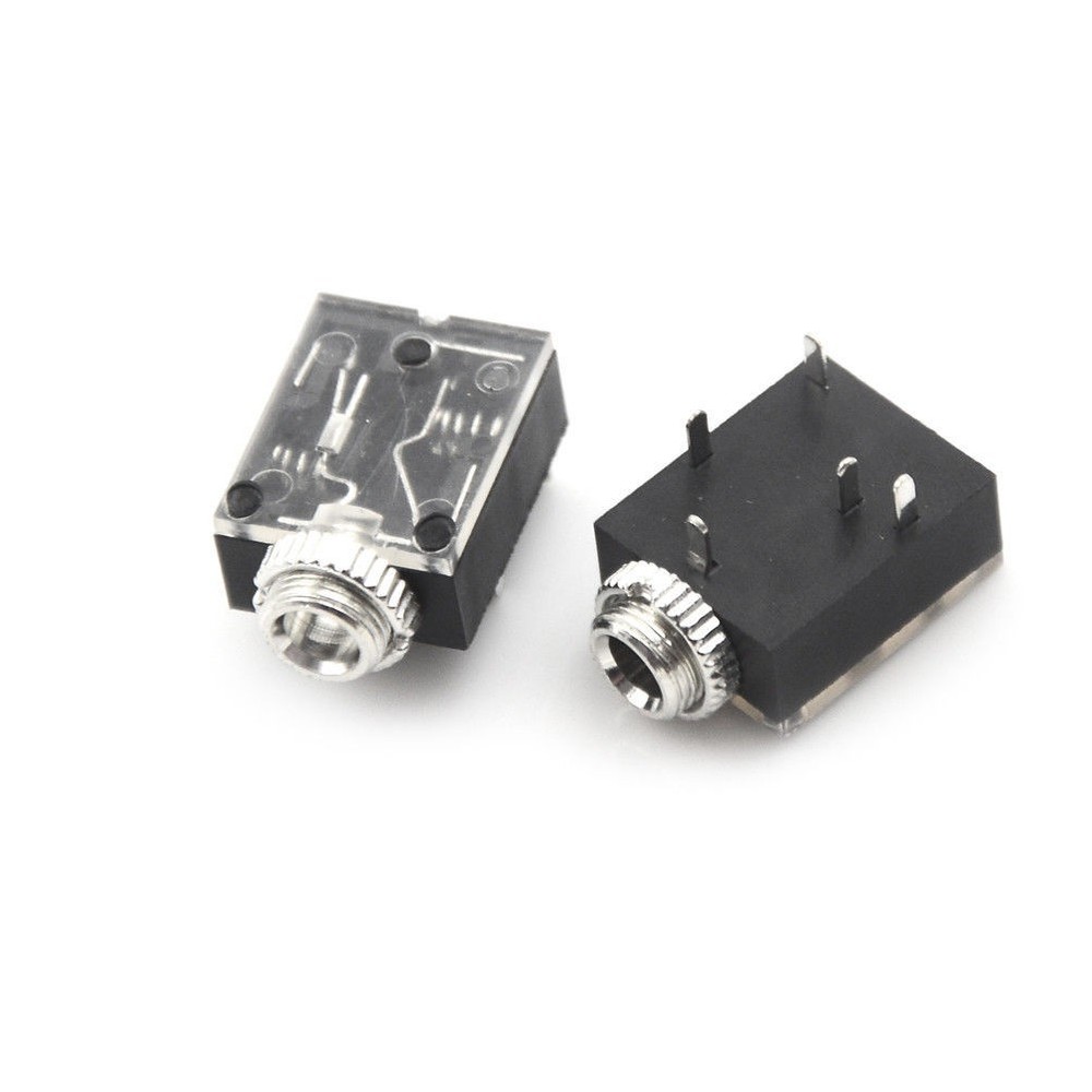 20 Pcs 5 Pin 3.5mm Audio Mono Jack Socket PCB Panel Mount for Headphone A