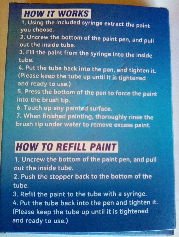 Joyane 4 Refillable Paint Pens with 4 Syringes