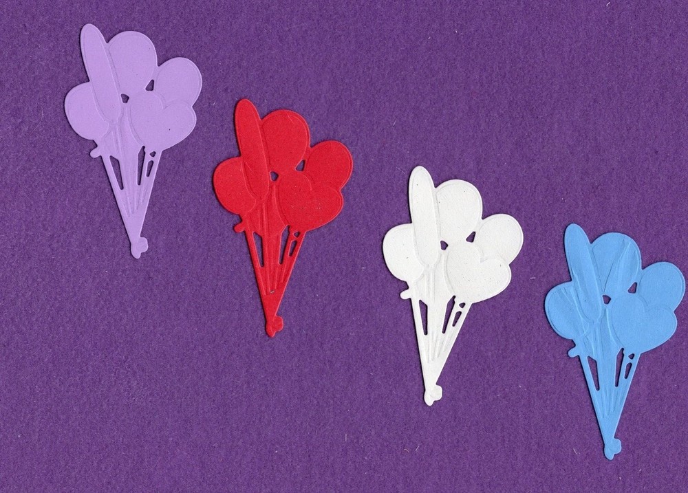 BALLOONS # 2 die cuts scrapbook cards