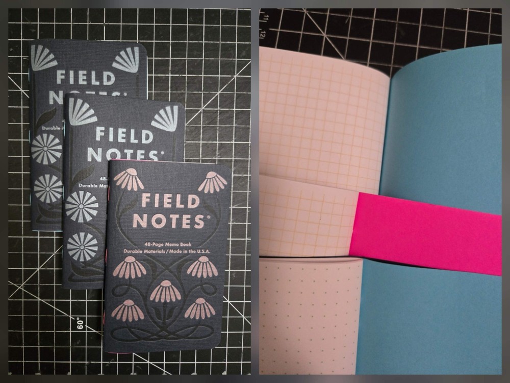 Field Notes -Fall Flowers Frankenbooked #2 GRAPH & DOT GRID - Read Description