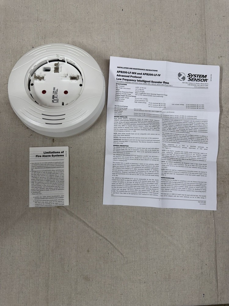 System Sensor B200-SR-WH System Sensor White