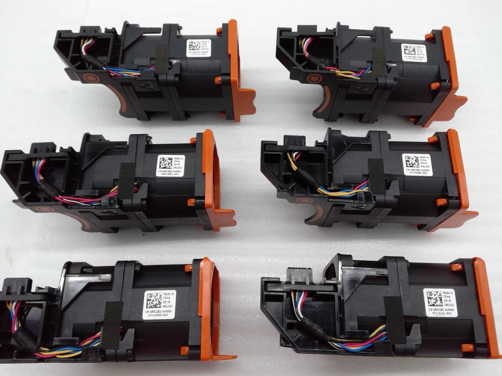 Lot of 6 Genuine Dell PowerEdge R640 CPU Cooling Fan DFTA0456B2H 0RG2X2