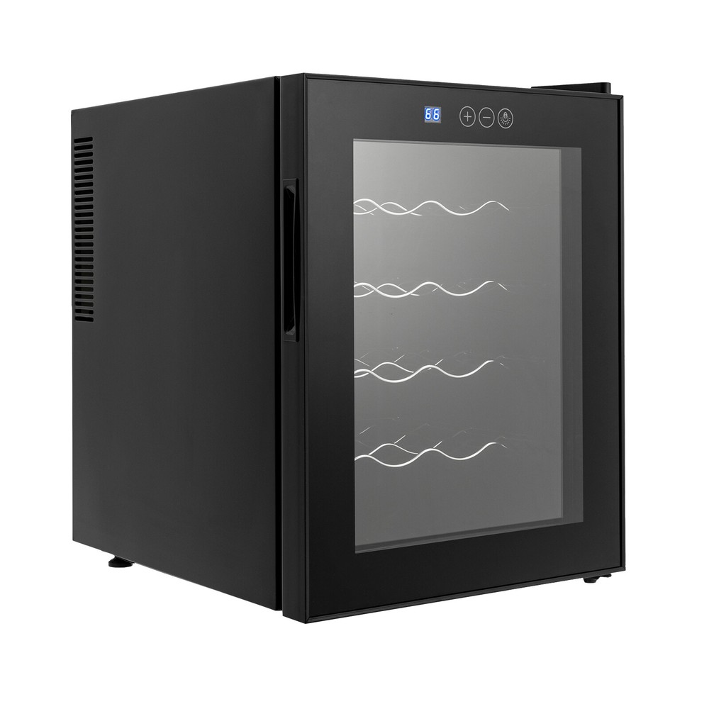 20 Bottle Wine Fridge Beverage Wine Chiller Wine Cooler Freestanding Rectangular