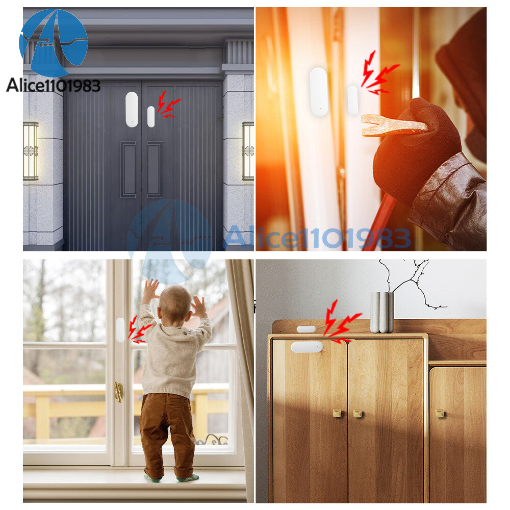 eWeLink/Tuya Smart WIFI Door Window Sensor Open Close Detector App Notification