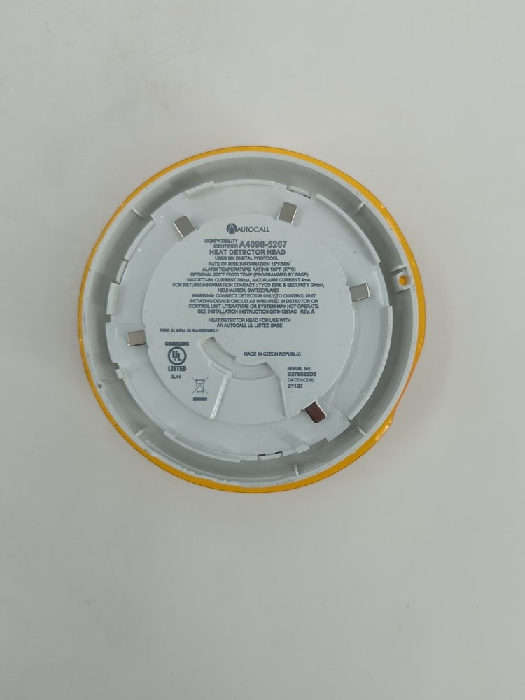 AutoCall Heat Sensor Detection ,No Base Compatible with A4098-5267 Detector Head