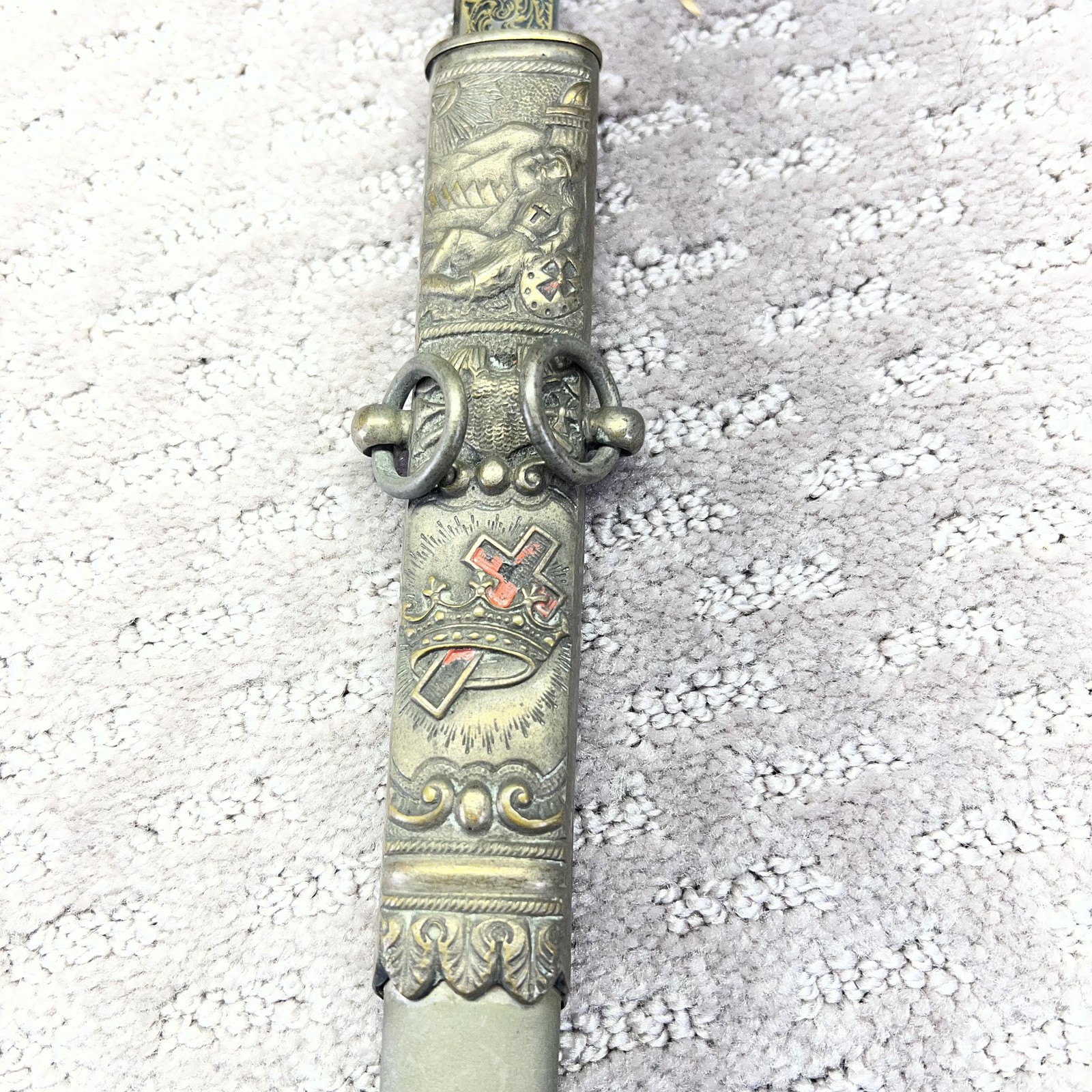 Vintage J.H. Wilson Knights Templar Ceremonial Sword Smallsword Bone Handle USA