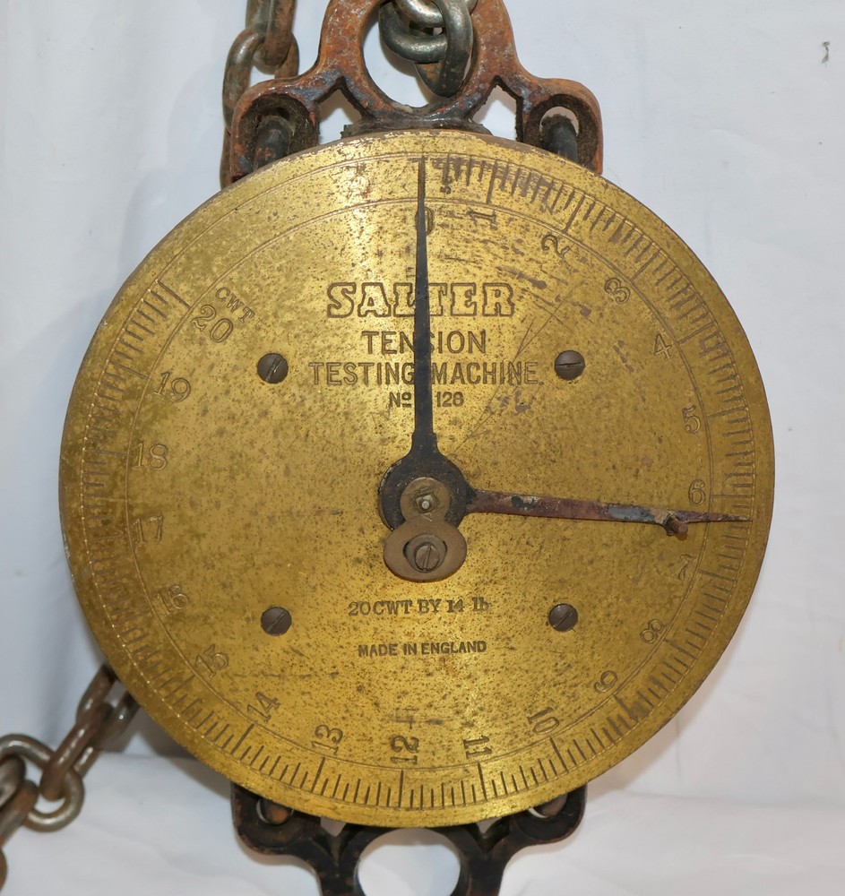 Vintage Salter Tension Testing Machine No 128