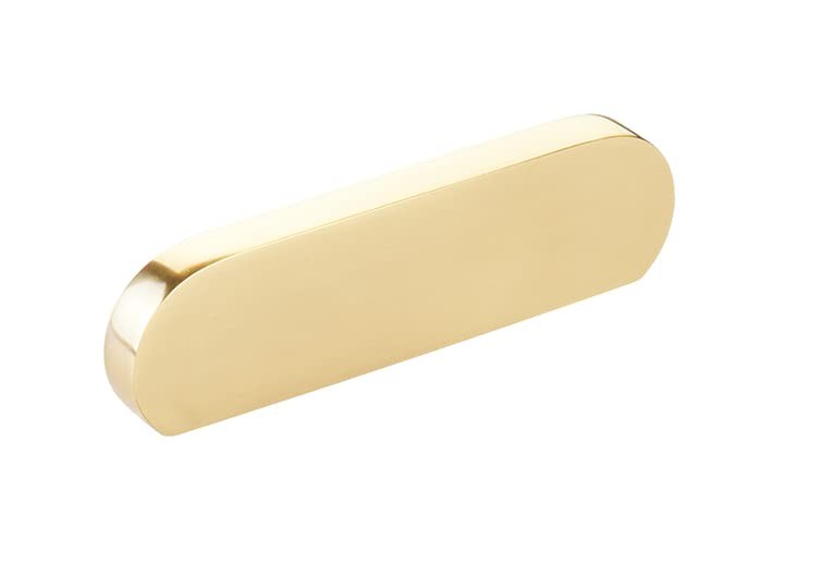 Schaub 10041-VB Cafe Pull, Modern Oval, Vintage Brass, 3" C-C