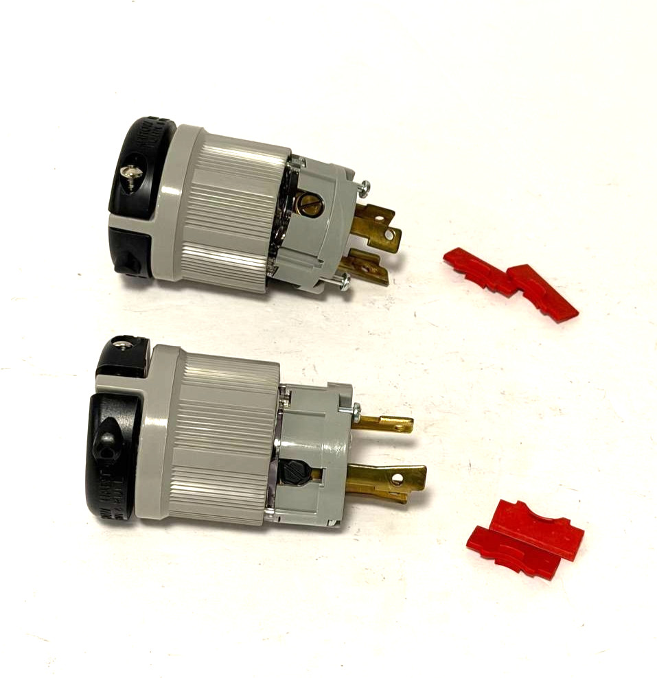 Cooper 6342 30A 250V 2 Phase Locking Plug