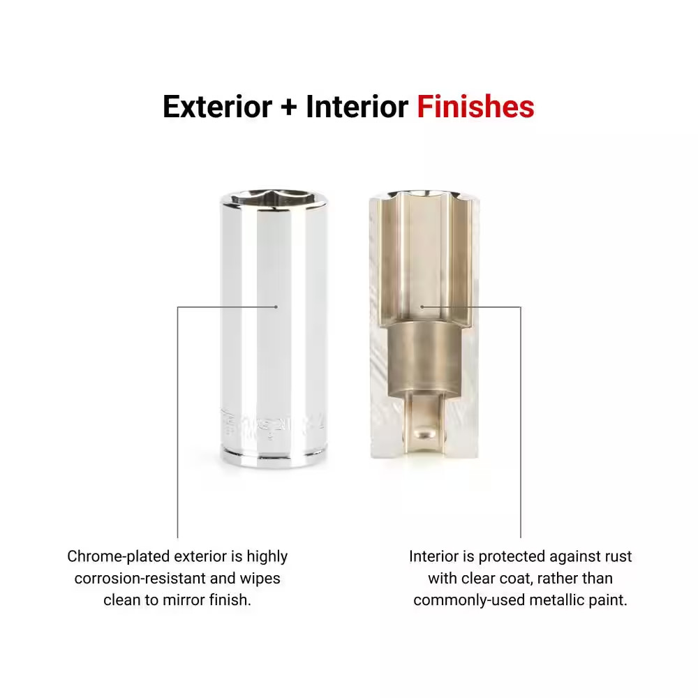 3/8 In. Drive X 9 Mm Deep 6-Point Socket