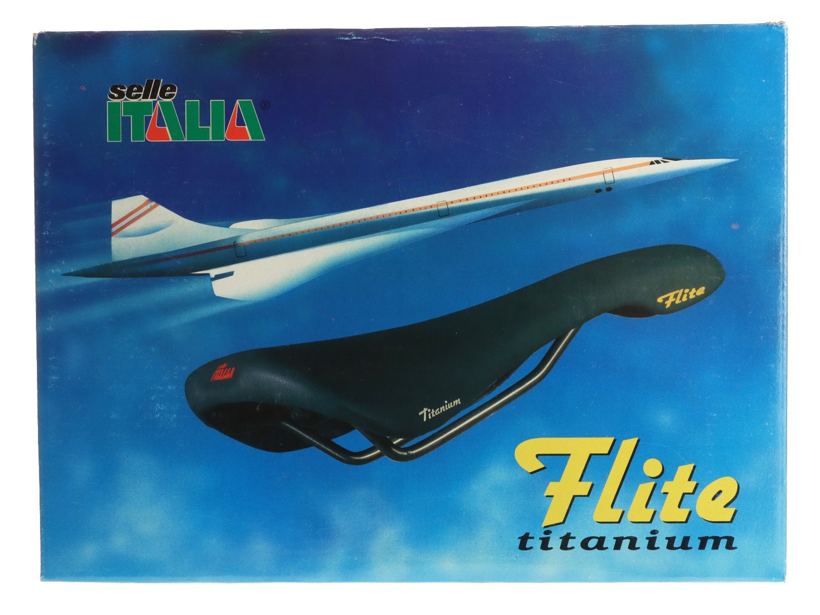 Selle Italia Flite Saddle Titanium Green White Red Made With Kevlar NIB NOS NEW