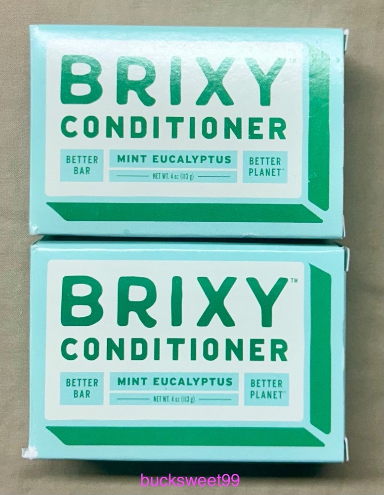 BRIXY Conditioner BAR Mint Eucalyptus - 4 oz each - 2-PACK