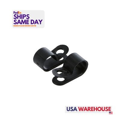 Allstar ALL18312, Set of 10 Black Nylon Nylon Line Clamps 3/8In 10Pk Performance