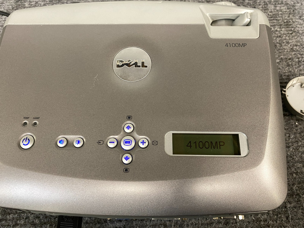 Dell 4100MP Portable DLP Front Projector w/ Hardshell Case, Power Cable & Remote