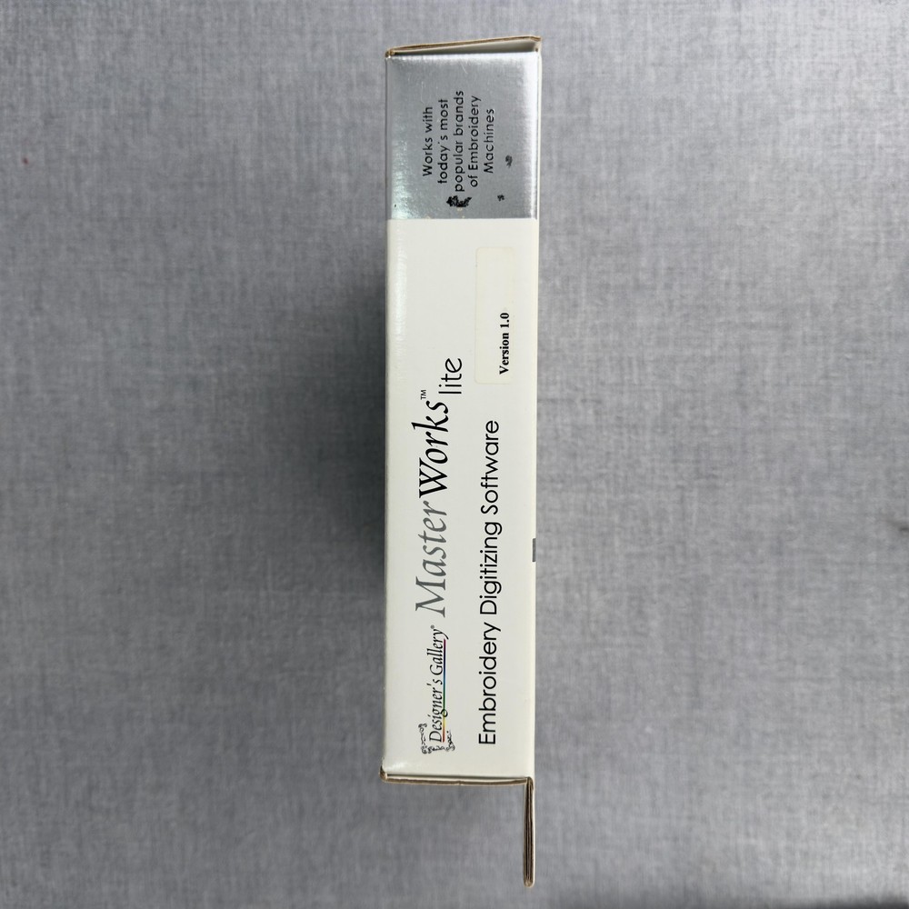 Designer's Gallery MasterWorks lite Embroidery Digitizing Software Windows CD