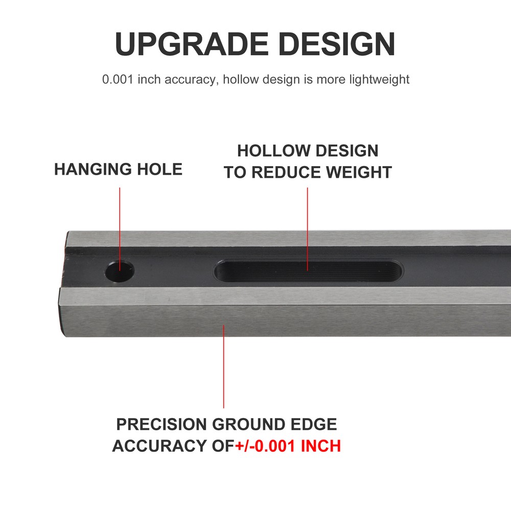 24" Machinist Precision Cylinder Head Straight Edge Tool, Checking Engine Blocks