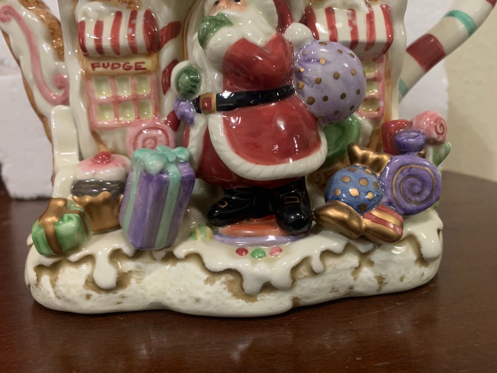 Fitz & Floyd Candy Lane Express Teapot NIB