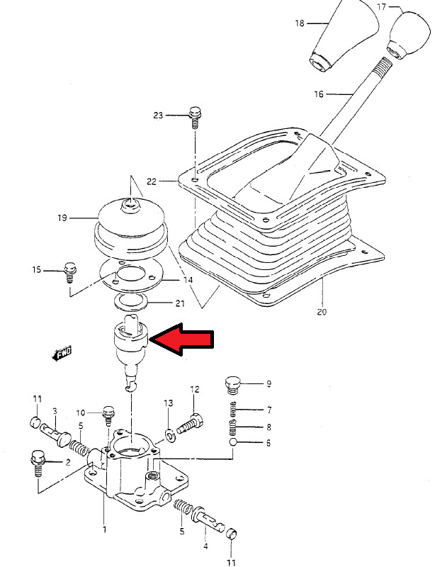 Suzuki Samurai Forever Transmission Shifter Bushing