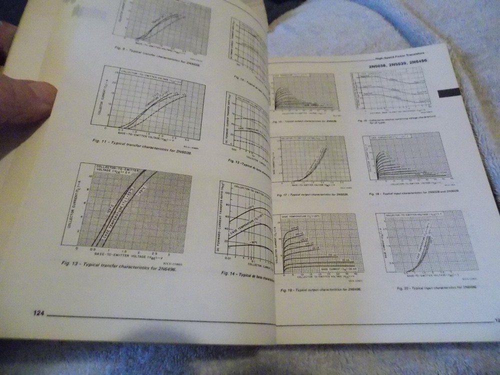 RCA Solid state DATABOOK Bipolar Power Devices Transistors Rectifiers Data BOOK