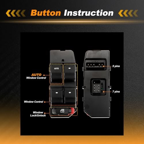 1 AUTO Power Window Switch for Chevrolet Impala 2013-2019 Window Control