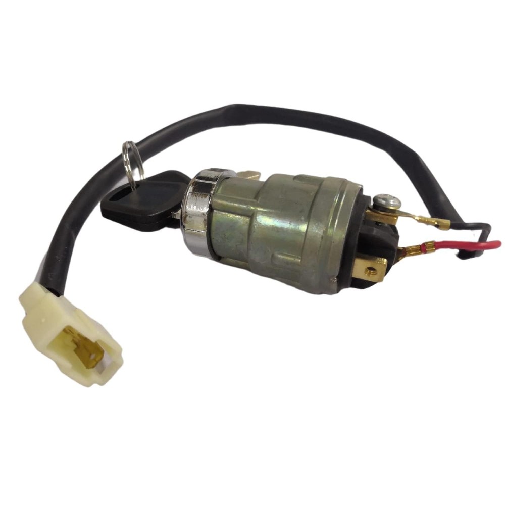 JOEEGO Ignition Starter Switch Assembly Compatible with Silvery White