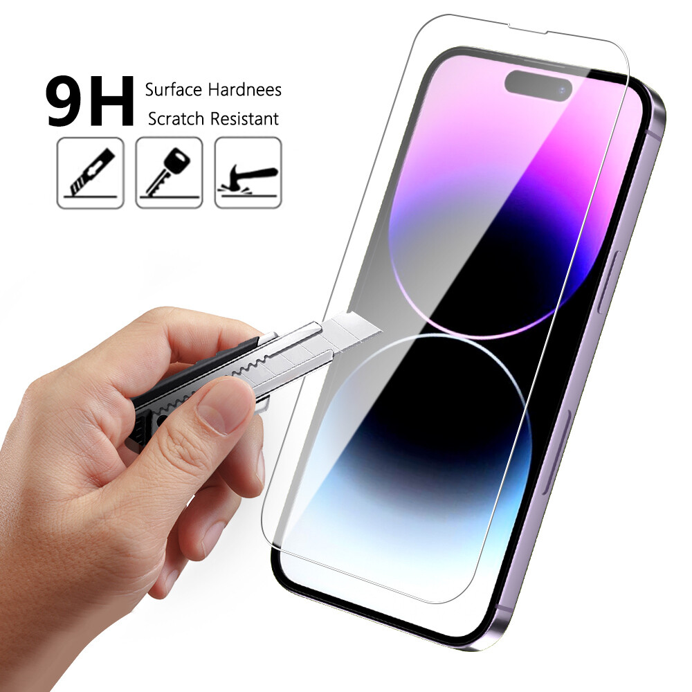 1/2-Pack For Apple iPhone 16E  Premium  Clear  Tempered  Glass  Screen Protector