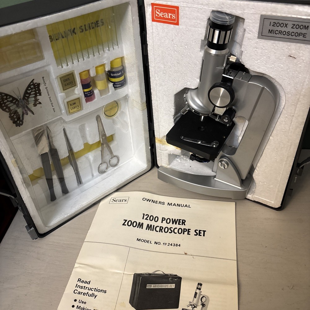 Sears Microscope Set Vintage