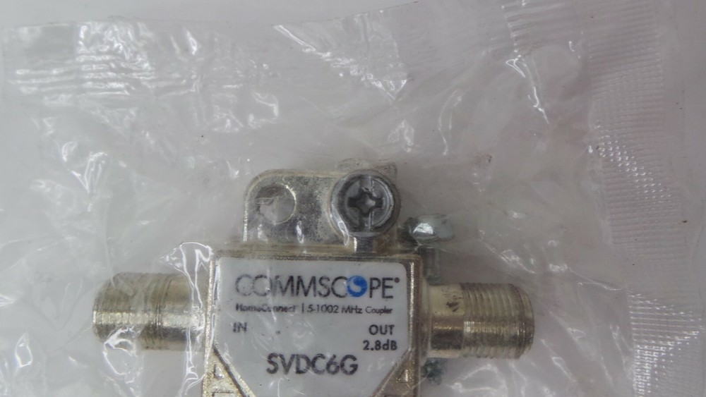 COMMSCOPE SV-DC-6G T-Type Directional Coupler, DC coupler 2-way splitter Xfinity