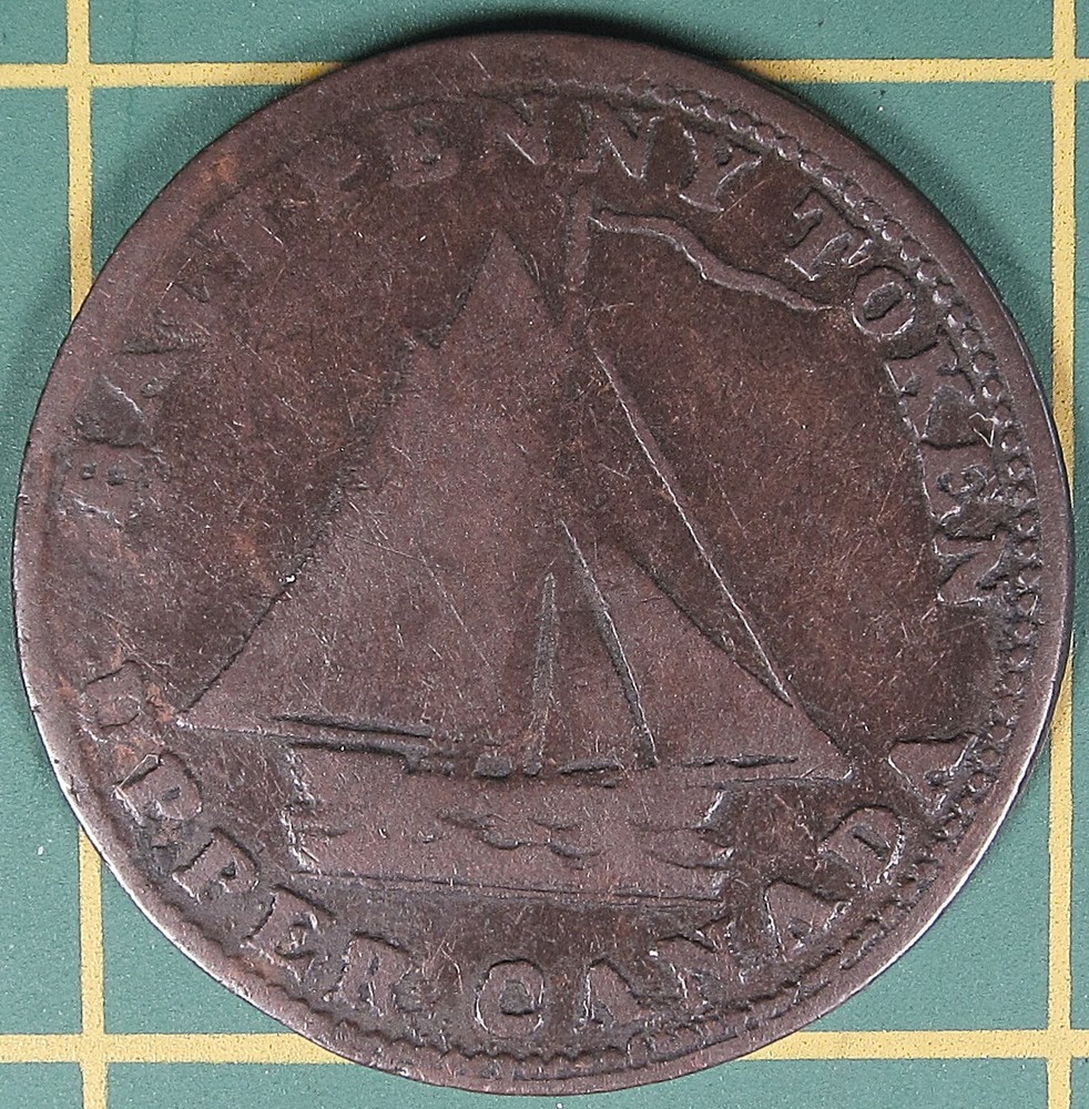 1815 Upper Canada halfpenny token UC-8A1
