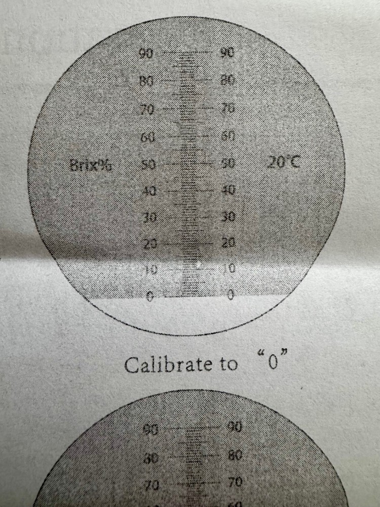 Handheld 90% Refractometer (Includes Pipette, Screwdriver, cleaning Cloth, Case)