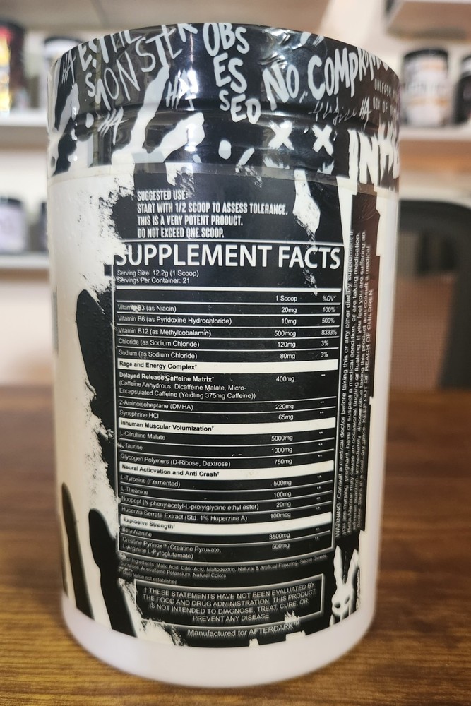 AfterDark Inhuman Pre-workout (Original Formula)