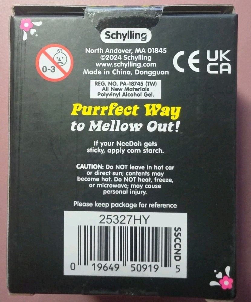 NeeDoh Sugar Skull Cat