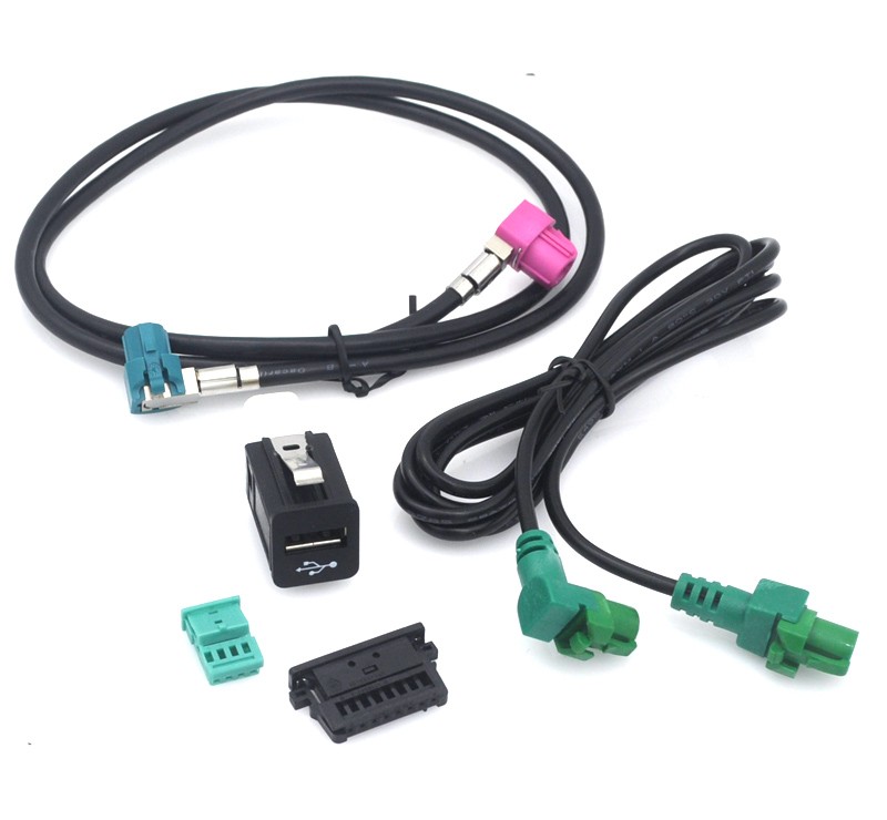 Retrofit Navigation CABLE USB socket idrive power connector For BMW CIC CID